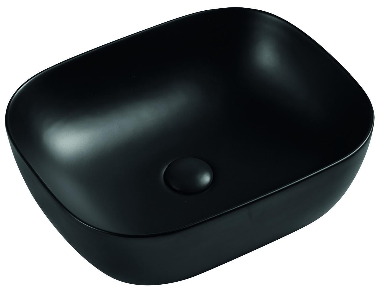 Умывальник накладной керамический MIXXUS Premium Diverse-0101 Black 490x395x150 мм (MP6485)