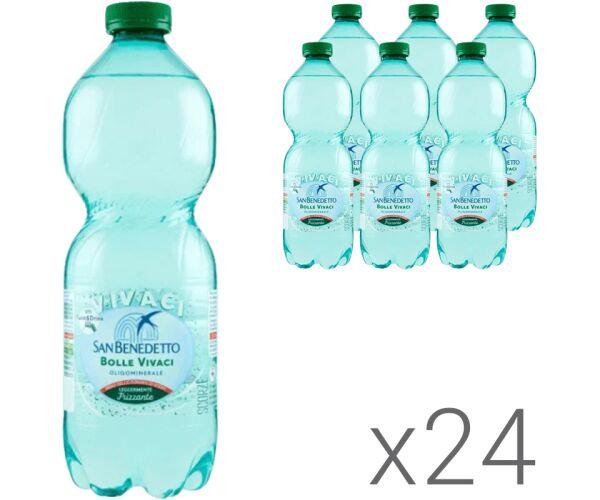 Вода мінеральна слабогазована San Benedetto Bolle Vivaci 24 шт. х 0,5 л (18466) - фото 2 Вода мінеральна слабогазована San Benedetto Bolle Vivaci 24 шт. х 0,5 л (18466) - фото 2