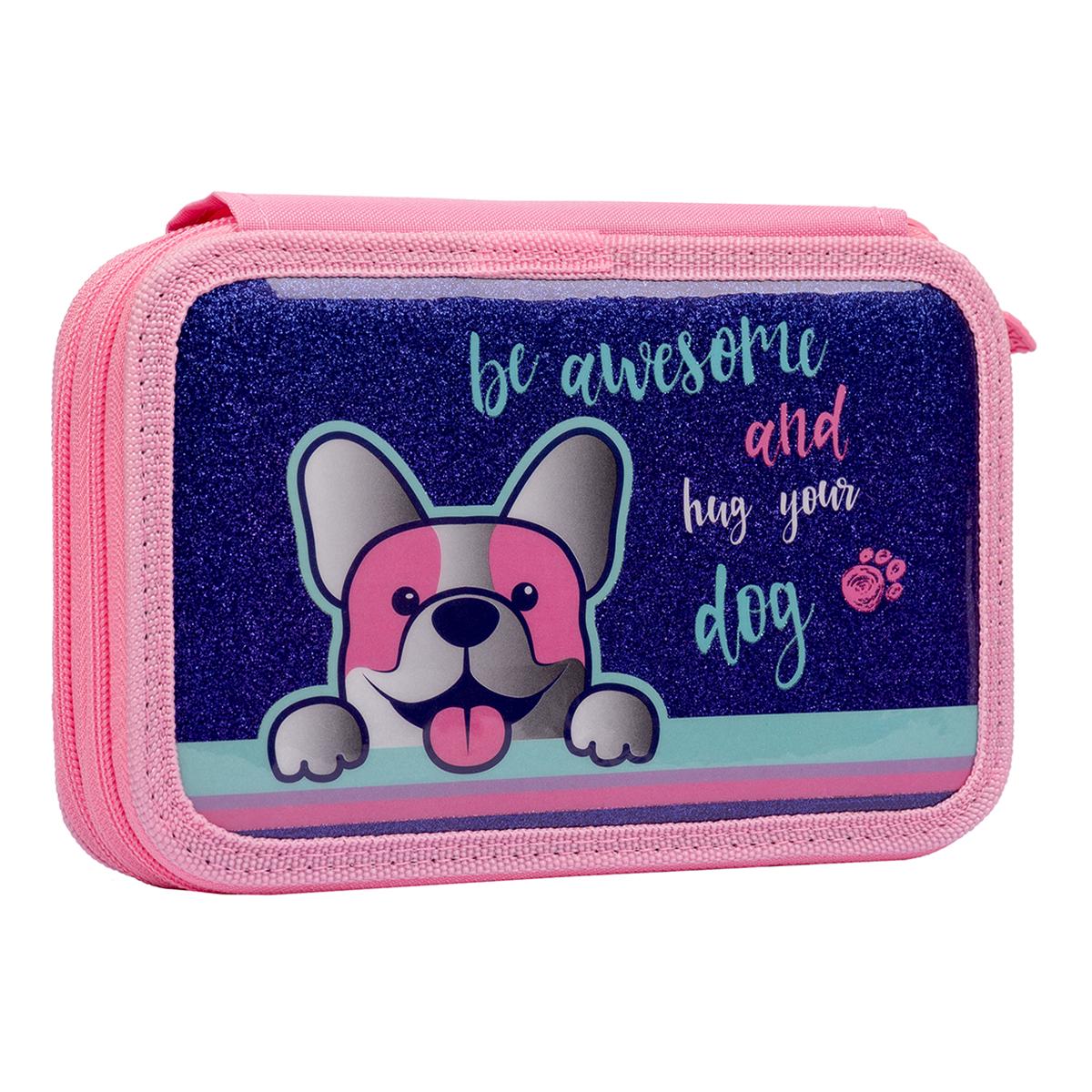 Пенал твердий 1Вересня HP-01 Corgi Фіолетовий (532959)