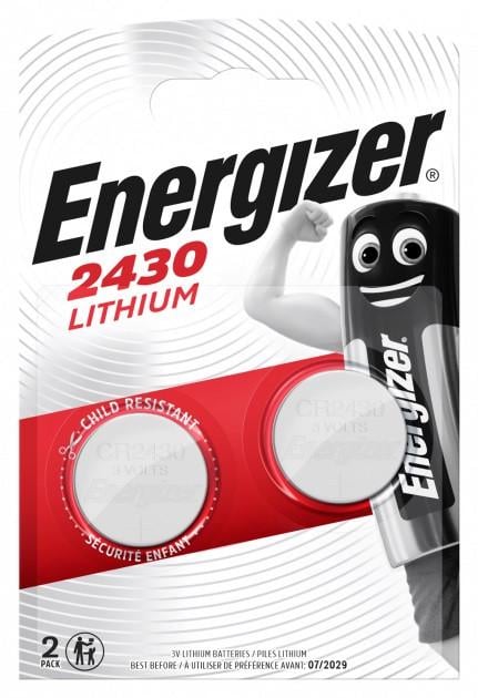 Батарейки Energizer CR2430 Lithium 2 шт. (1472748839) - фото 1