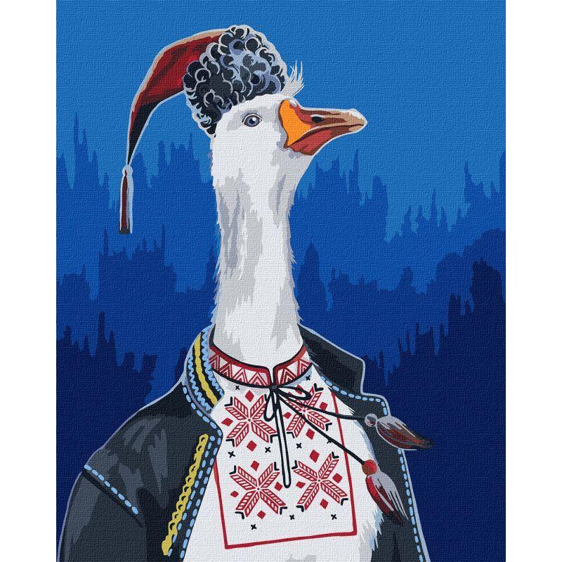 Картина по номерам Идейка Гусь в вышиванке 40x50 см (KHO4355)