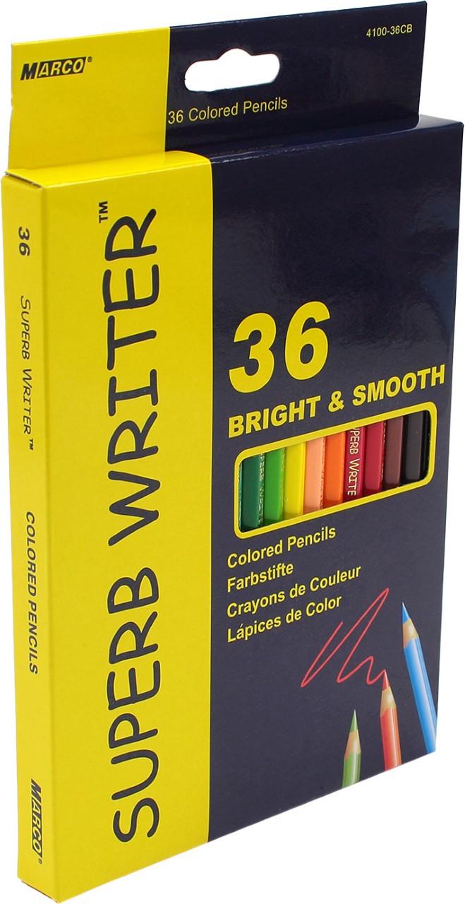 Набор цветных карандашей Marco Superb Writer картонный пенал 36 цветов (4100-36СВ)