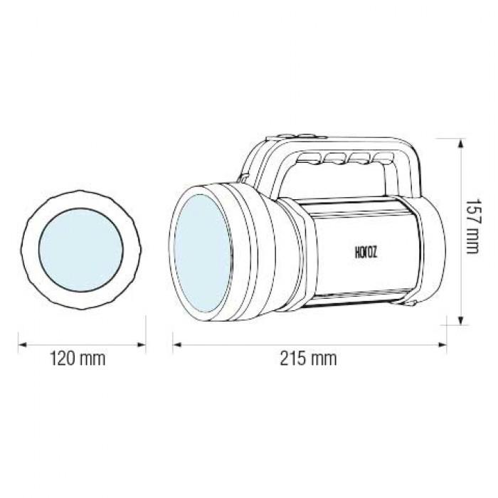 Фонарик cветодиодный Horoz Electric RAUL-7 7W - фото 2