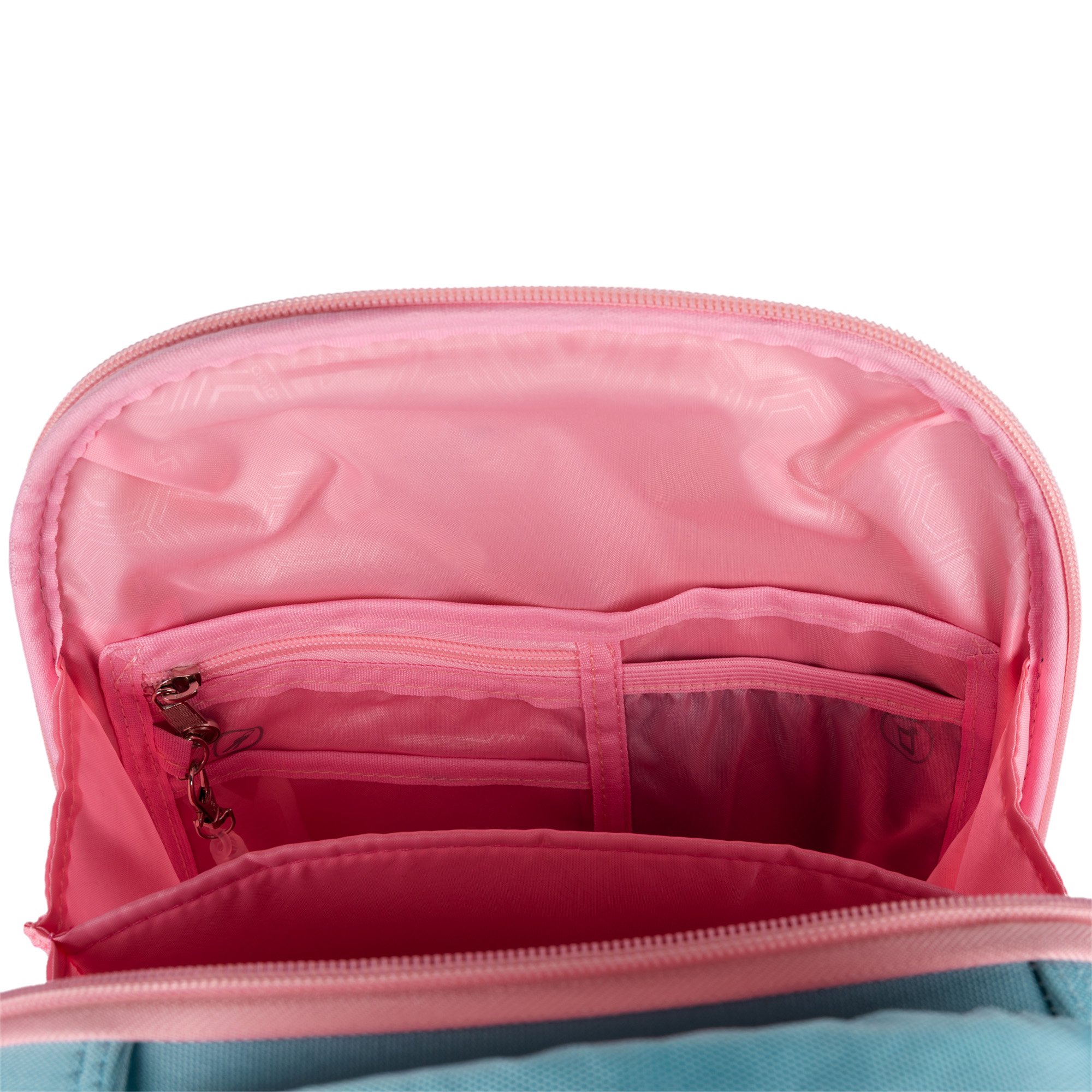 Рюкзак каркасный YES H-100 Funny Bunny 35х28х15 см Розово-голубой (559843) - фото 7