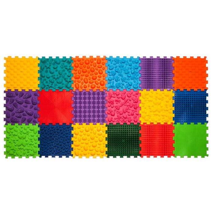 Развивающий коврик массажный Ortek мега микс 18 эл. (OR00001229) Развивающий коврик массажный Ortek мега микс 18 эл. (OR00001229)