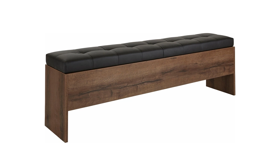 Пуф с нишей для хранения Bellevue BLQT021 Дуб болотный/Дуб черный (731049)