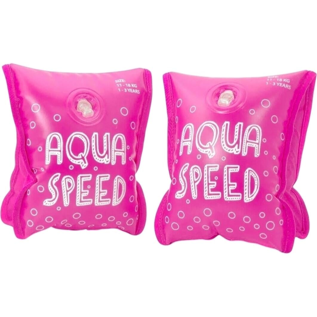 Нарукавники для плавания надувные детскиеAqua Speed ARMBANDS PREMIUM 3-6 лет Розовый (764-03)