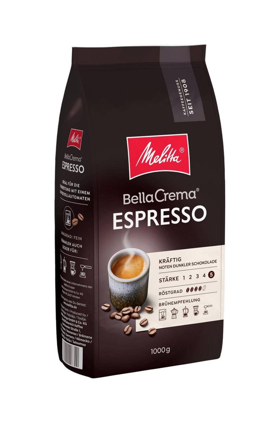 Кофе в зернах Melitta Bella Crema Espresso 1 кг