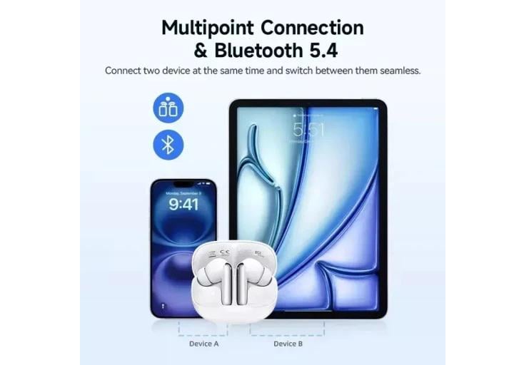 Навушники бездротові QCY MeloBuds N50 TWS Black (HT12) - фото 3 Навушники бездротові QCY MeloBuds N50 TWS Black (HT12) - фото 3