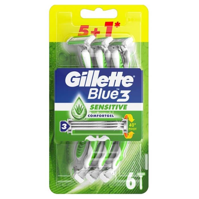 Станок для бритья Gillette Blue 3 Sensitive 6 шт. (1681154538)