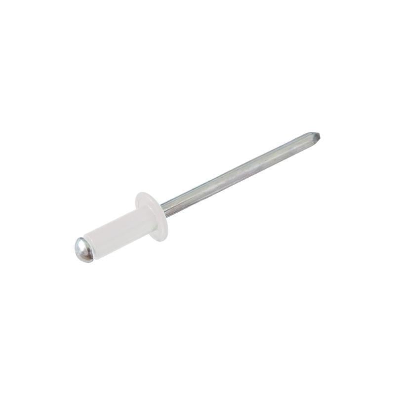 Заклепка Rivettop RF ISO15977 4х10 мм RAL9003 прижим 4-6 мм алюминий/сталь плоская головка 100 шт. (97RAL0000974010AD0)