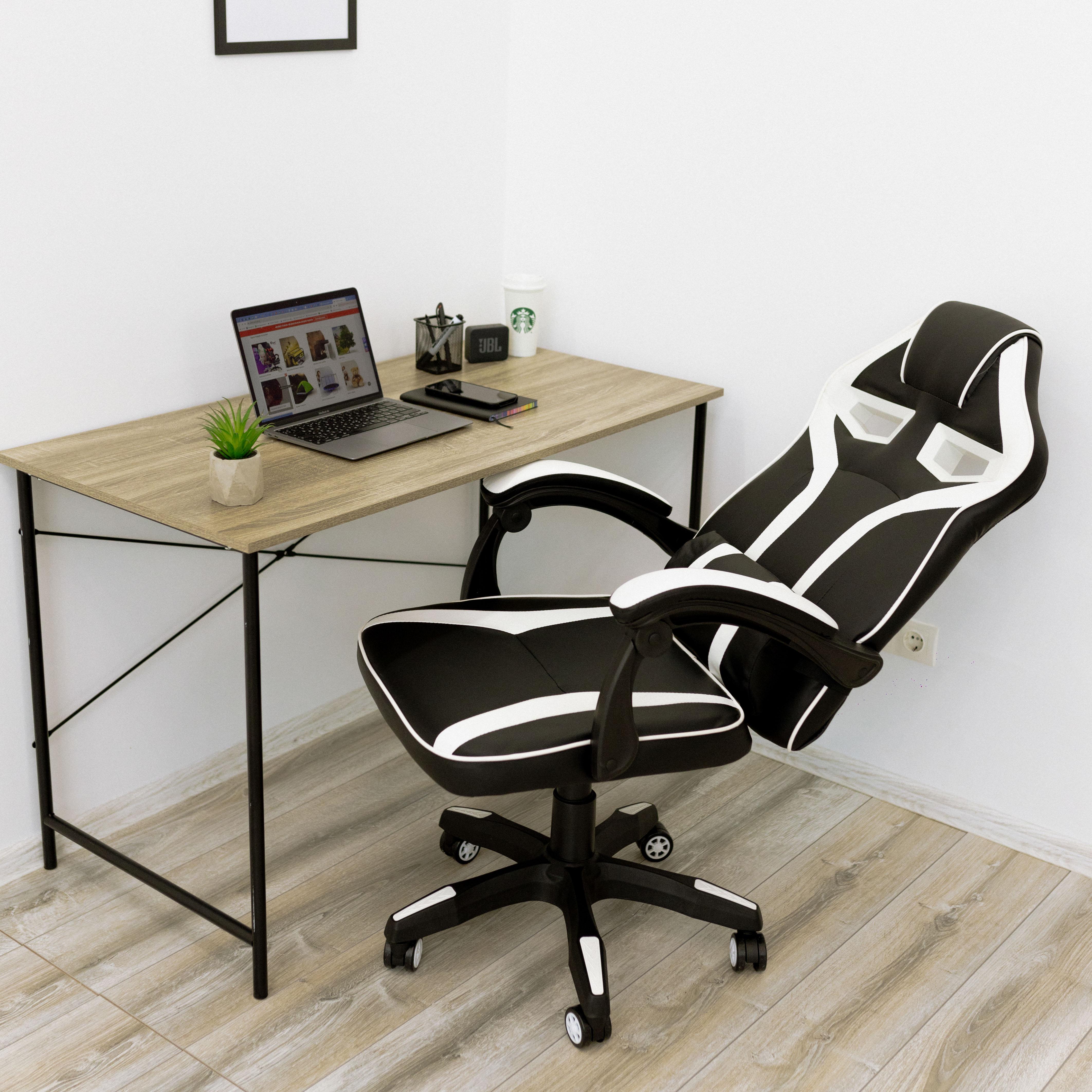 Крісло комп'ютерне геймерське 4Points NT з подушками для дома та офісу Білий (40014) - фото 4