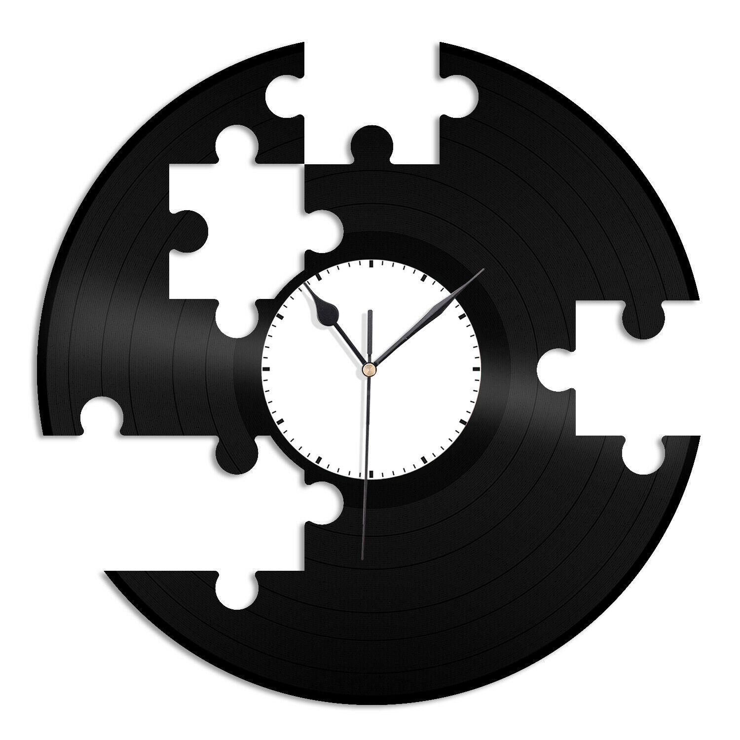 Часы настенные Пазл 1874 из виниловой пластинки