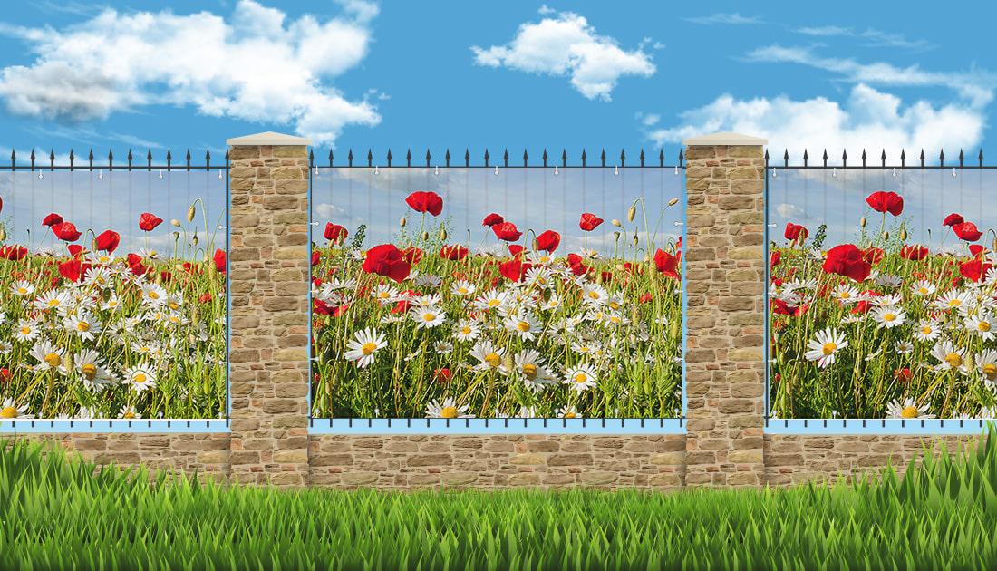 Фотосетка Маки и ромашки 800935 4х2 м (80093/5) - фото 2 Фотосетка Маки и ромашки 800935 4х2 м (80093/5) - фото 2