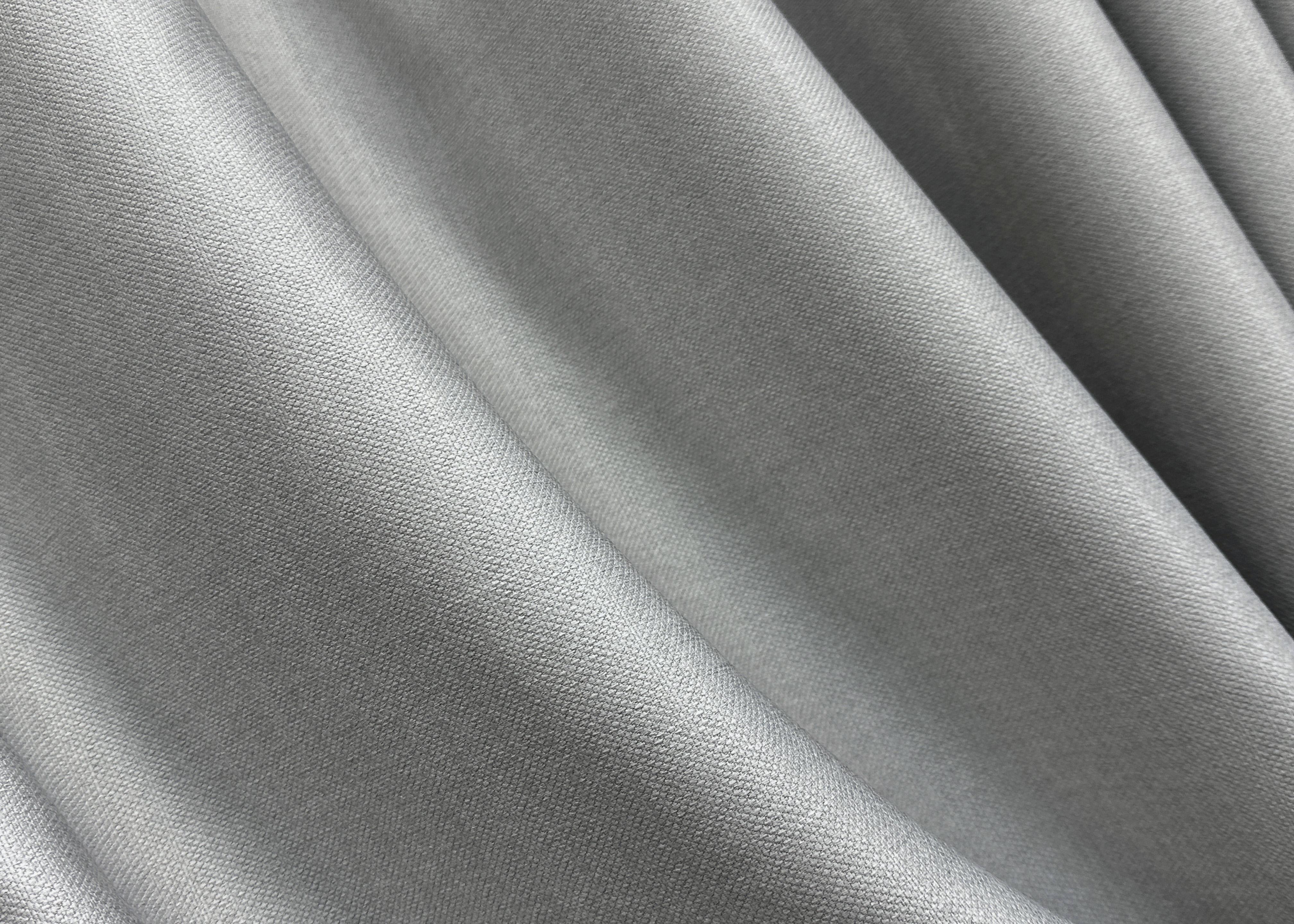 Комплект штор на люверсах VR-Textil Шенил однотонный № 1689ш 150х250 см 2 шт. Светло-серый (37-0244) - фото 7