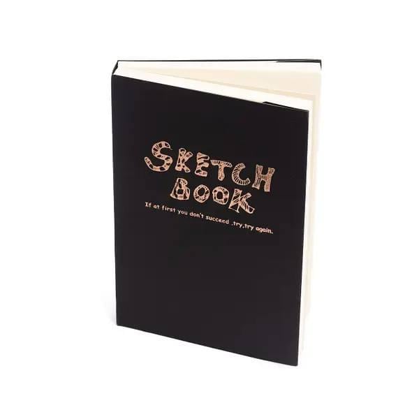 Скетчбук для малювання та скетчингу в щільній обкладинці формат А5 120 аркушів 100 г/м2 - фото 4