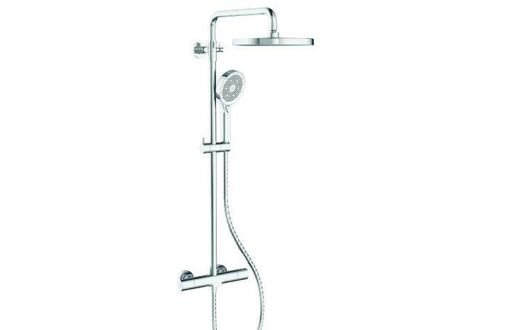 Душова колона KOER KB-55013-01 з термостатичним змішувачем Хром (KR4730)