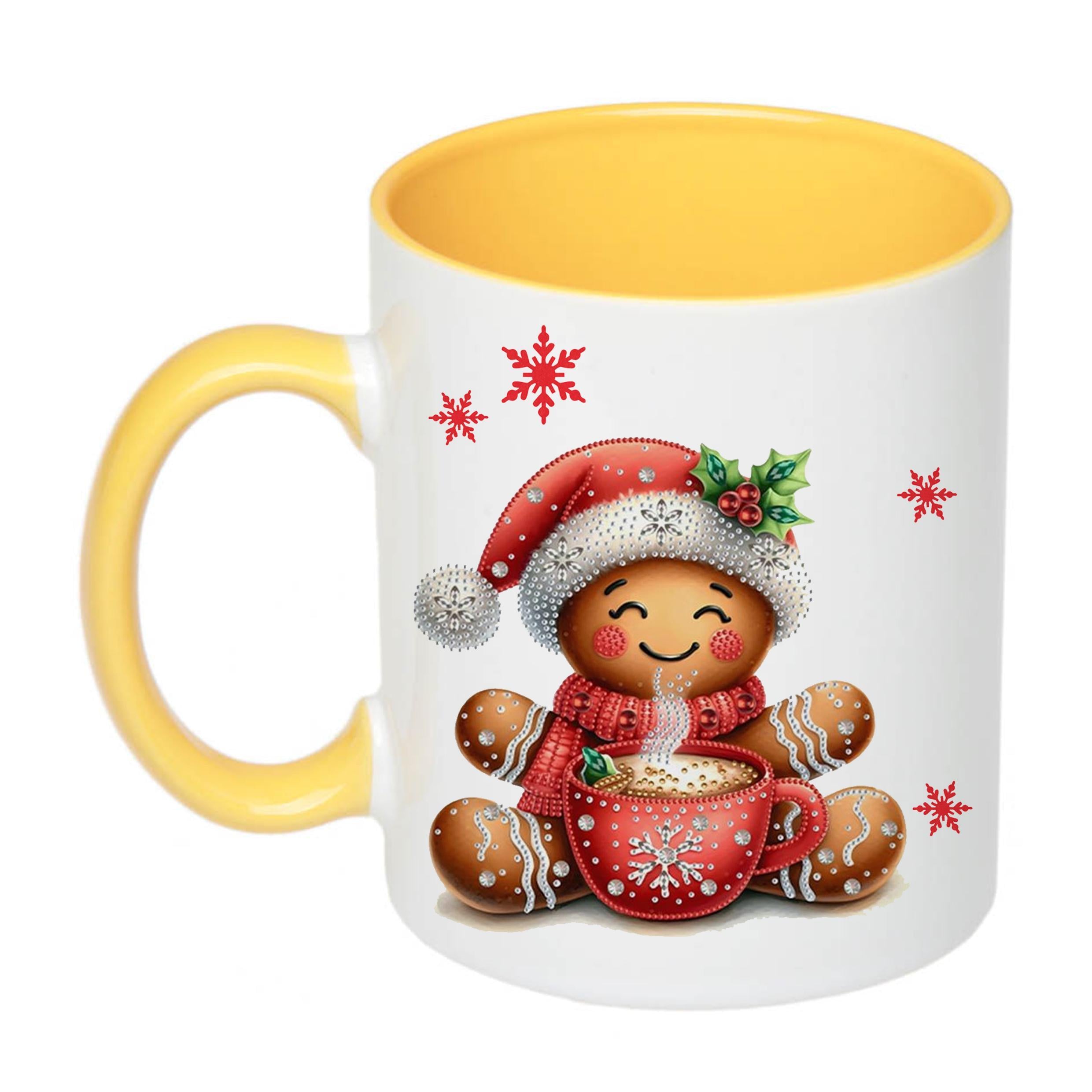 Чашка с печатью Будь всегда на позитиве 330 мл Желтый (21743)