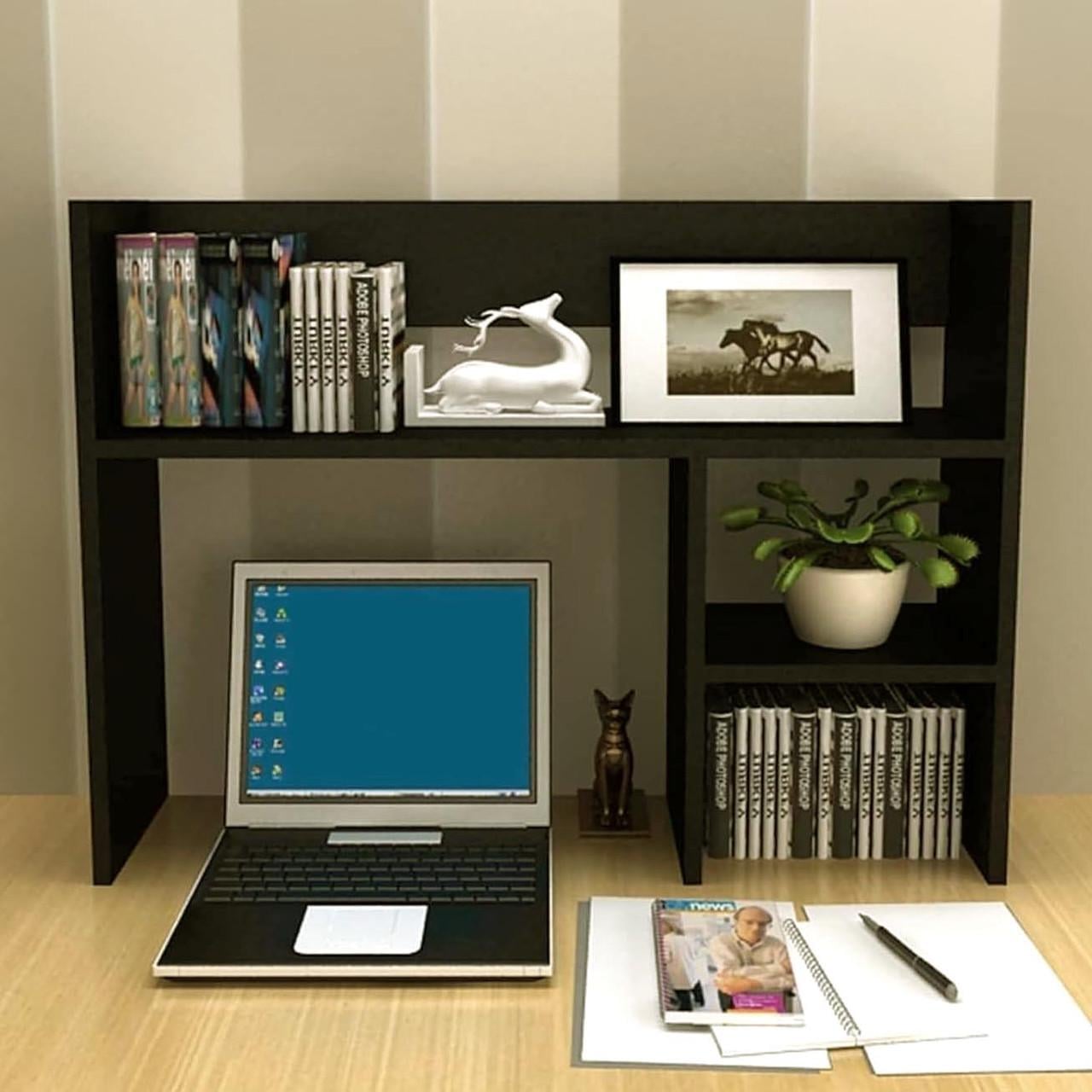 Полка-надстройка настольная из дерева Тетлер венге (АКД-014412)