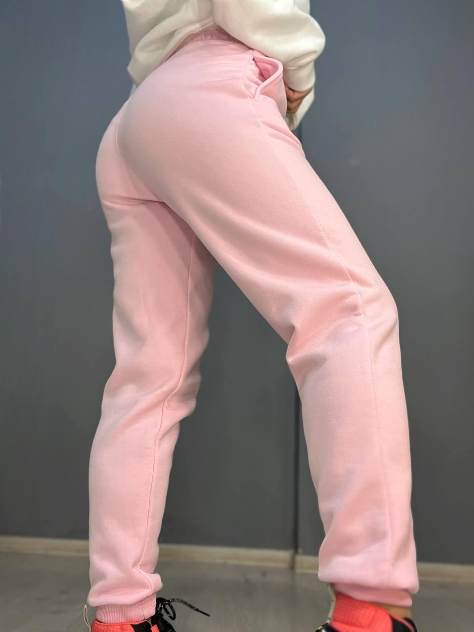 Брюки женские PEPPER MINT 24-13 спортивные джоггеры резинка на талии утепленные S Розовый (926) - фото 9 Брюки женские PEPPER MINT 24-13 спортивные джоггеры резинка на талии утепленные S Розовый (926) - фото 9