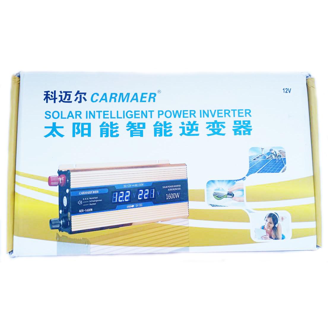 Автомобильный инвертор Carmaer Power Inverter 026 c 12V на 220V 1600W модифицированная синусоида Gold (11068) - фото 6