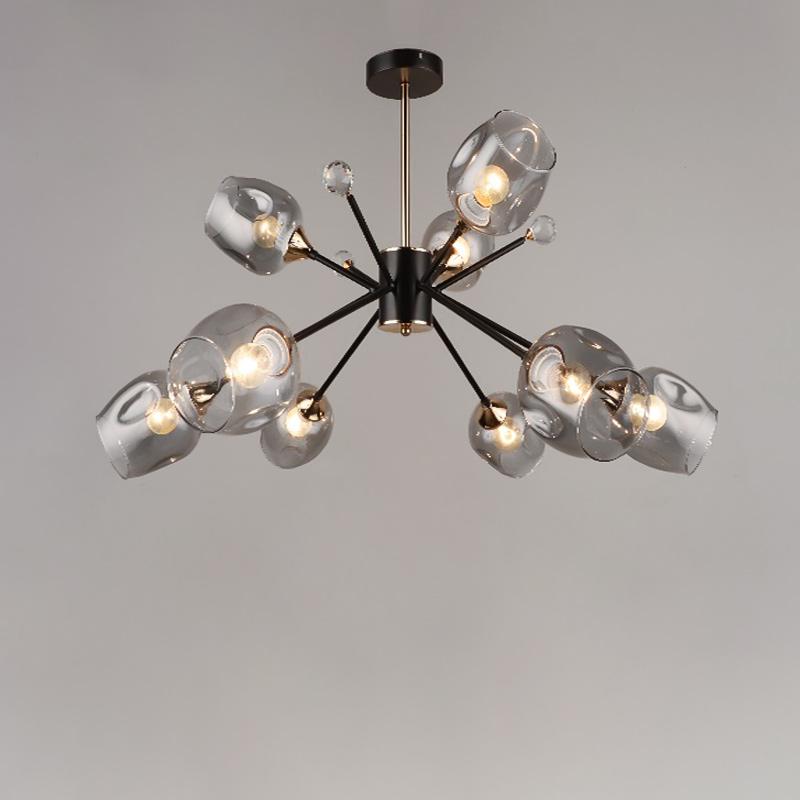Люстра-молекула подвесная Light House SRS-16390/9 Черный (10789)