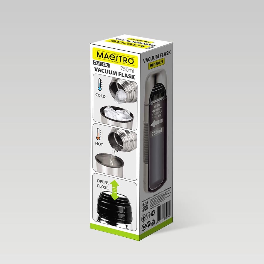 Термос Maestro 0,75 л (MR-1630-75) - фото 5 Термос Maestro 0,75 л (MR-1630-75) - фото 5