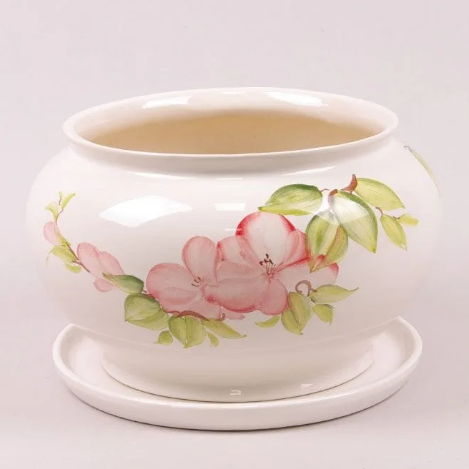Горшок керамический Flora Круглый с бортиком 4 л (2522)