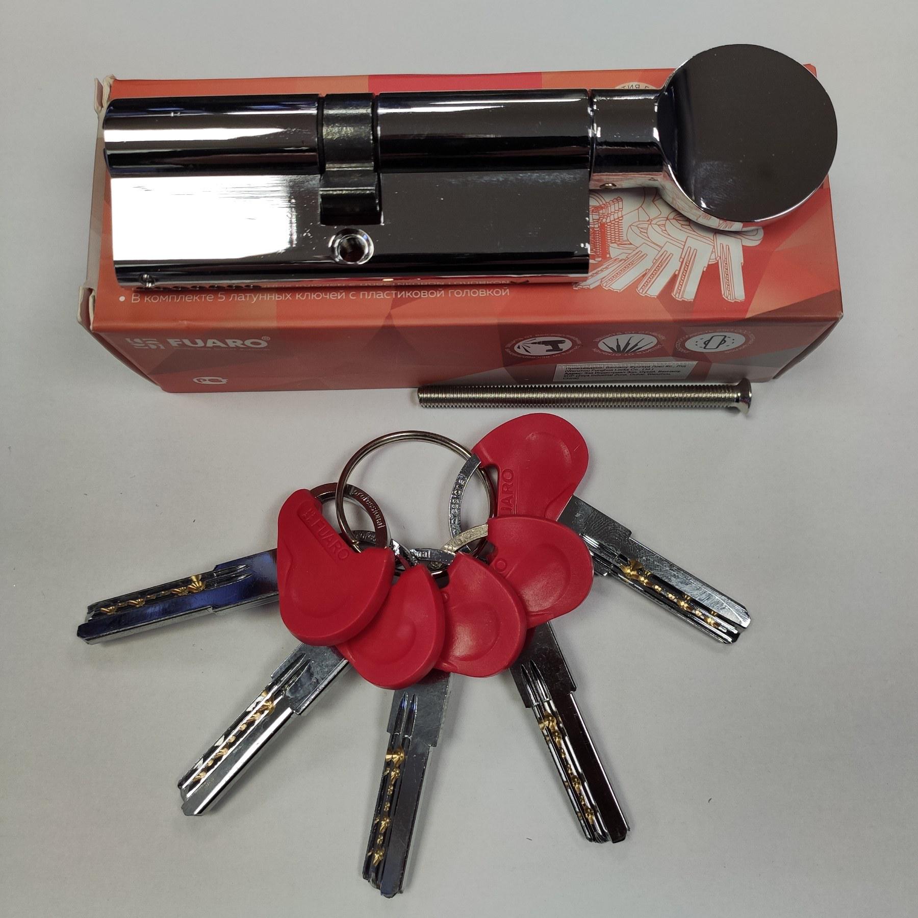 Циліндр Fuaro R502 40/40Т ключ/вороток (13564175) Циліндр Fuaro R502 40/40Т ключ/вороток (13564175)