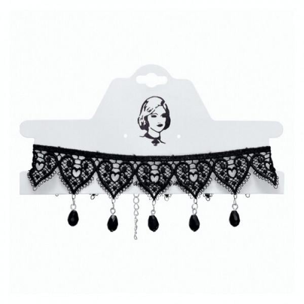 Декор для Хэлоуина Seta Чокер ажурный Сердца (18-607)