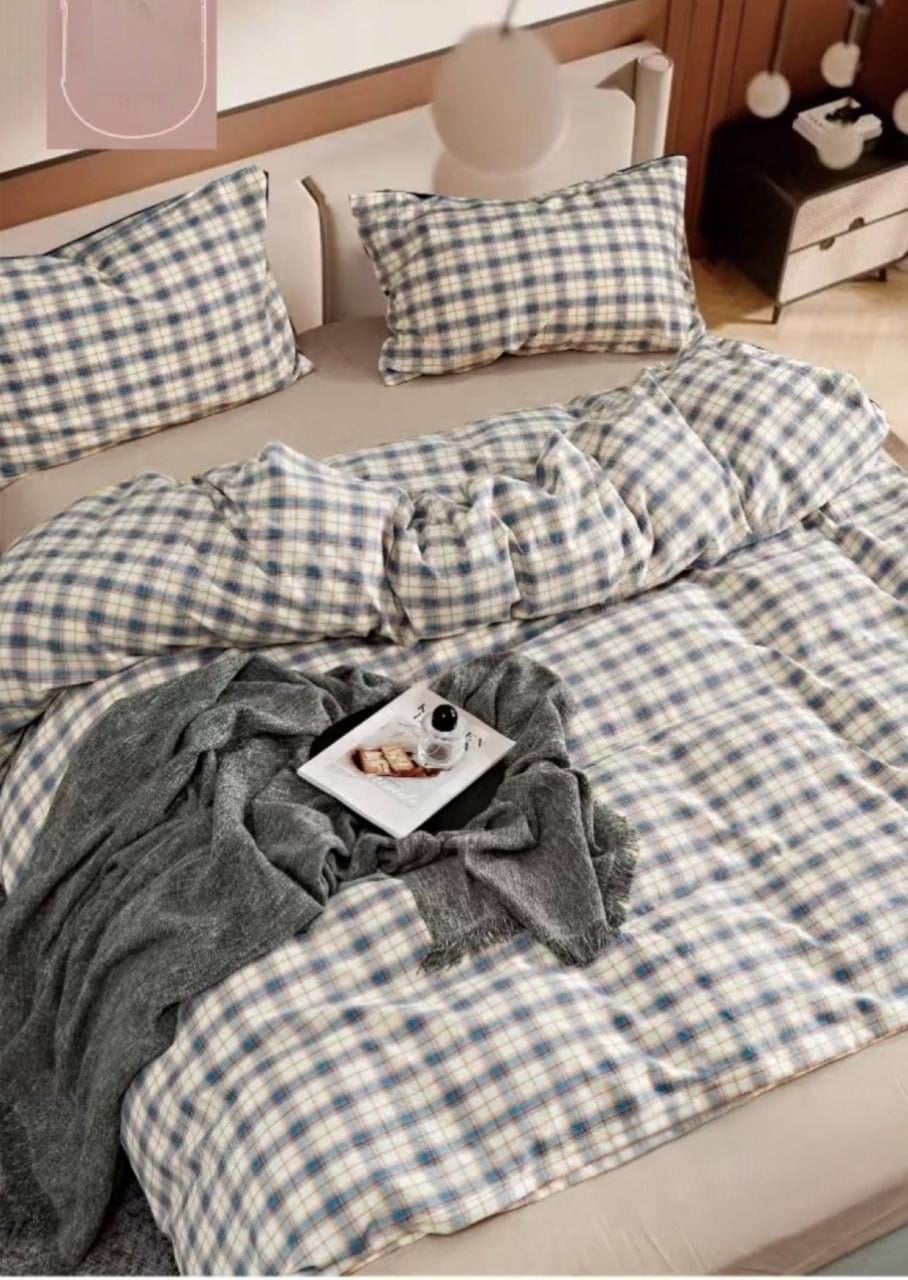 Постельное белье Viluta Wash 06 геометрия вареный хлопок евро (30642)