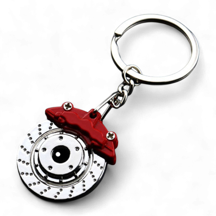 Брелок для ключей Тормозной диск автомобиля металлический Красный (99_13_0_1С) - фото 1 Брелок для ключей Тормозной диск автомобиля металлический Красный (99_13_0_1С) - фото 1