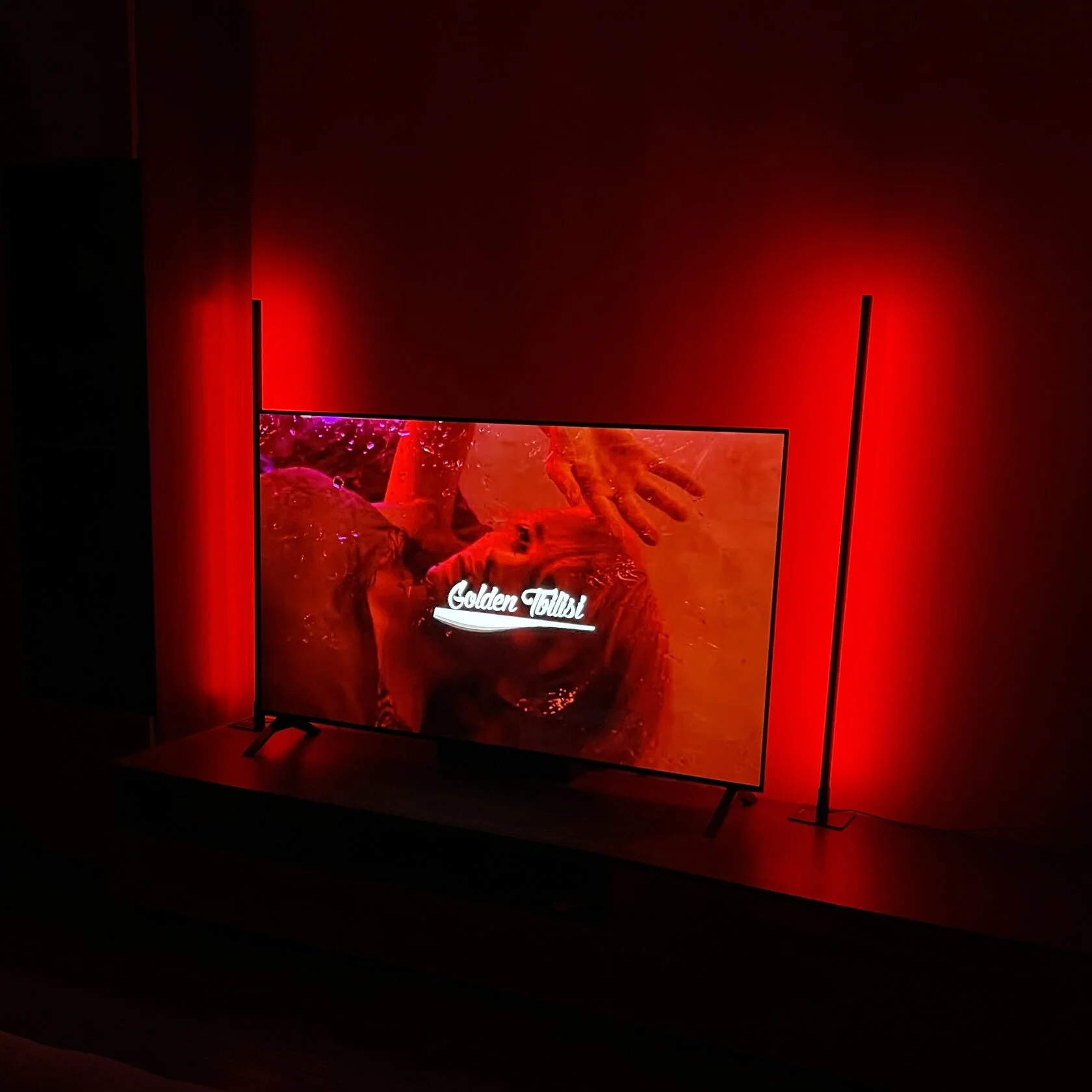 Лампа-торшер Square Middle id000003 напольный от телефона с RGB цветным светом 100 см Черный - фото 3