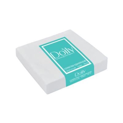 Серветки в пачці Doily гладка зі спанлейсу 40 г/м2 20х20 см 100 шт. (2538725402) - фото 2