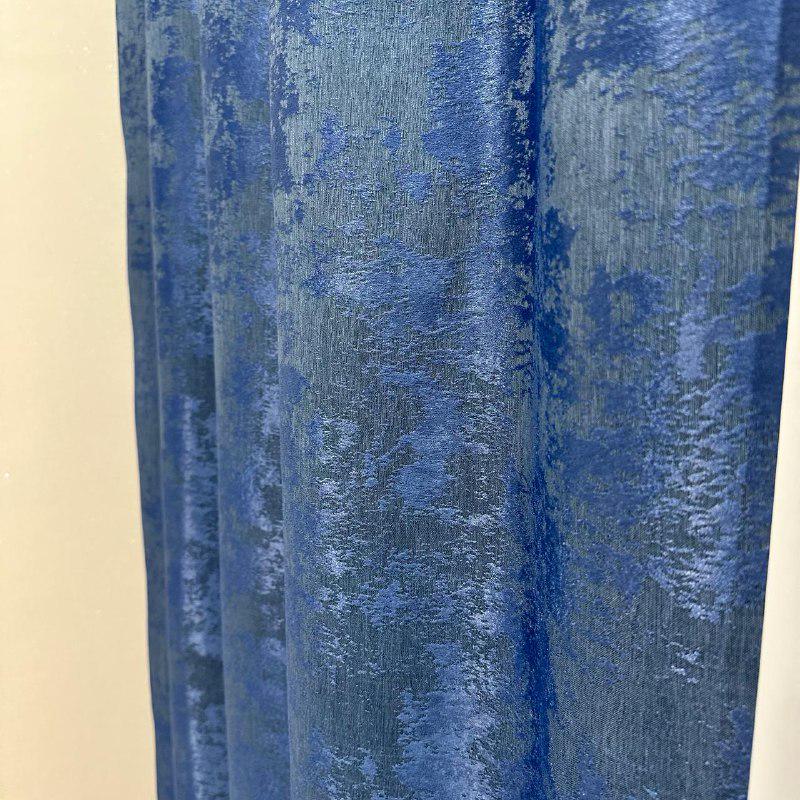 Штори жакардові з мармуровим візерунком середнє затемнення 1,5x2,7 м 2 шт. Синій (К1039-27) - фото 10 Штори жакардові з мармуровим візерунком середнє затемнення 1,5x2,7 м 2 шт. Синій (К1039-27) - фото 10