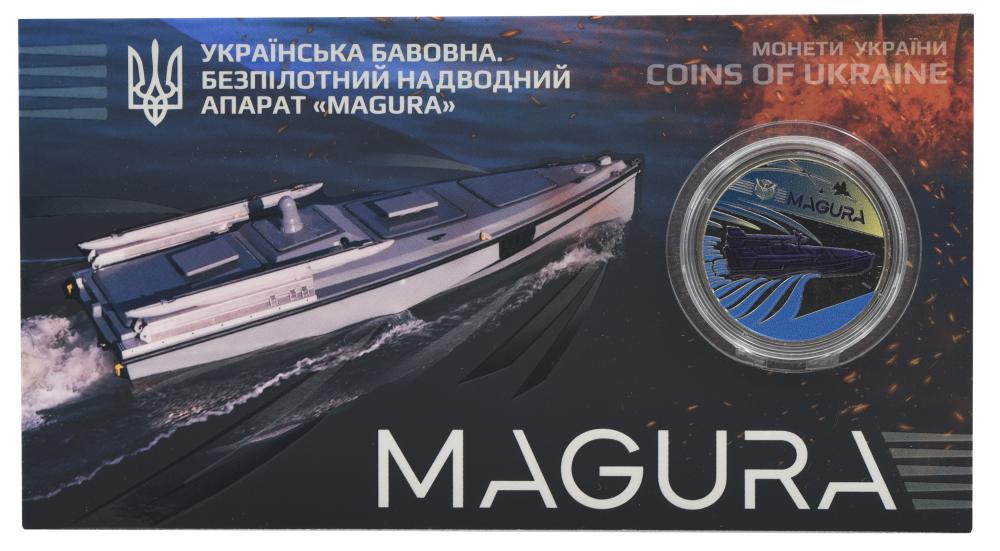 Коллекционная монета Украина 5 гривен 2025 UNC Украинский хлопок. БПНА Magura в сувенирной упаковке Цветная (М24058)