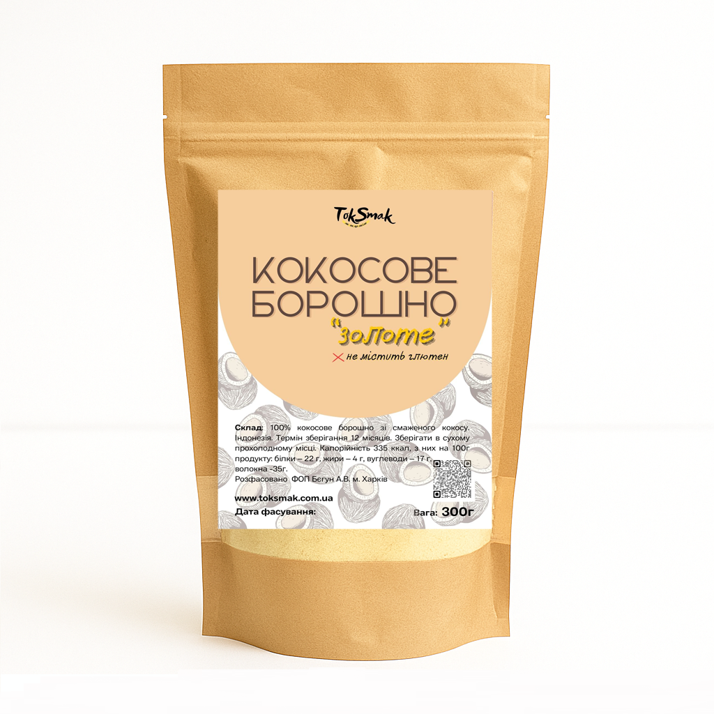 Мука кокосовая Золотой TokSmak 300 г без глютена (2733187675) Мука кокосовая Золотой TokSmak 300 г без глютена (2733187675)