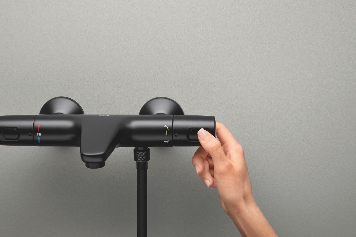 Змішувач для ванної Grohe QuickFix Precision Trend 1022162432 з термостатом Чорний (250828) - фото 4 Змішувач для ванної Grohe QuickFix Precision Trend 1022162432 з термостатом Чорний (250828) - фото 4