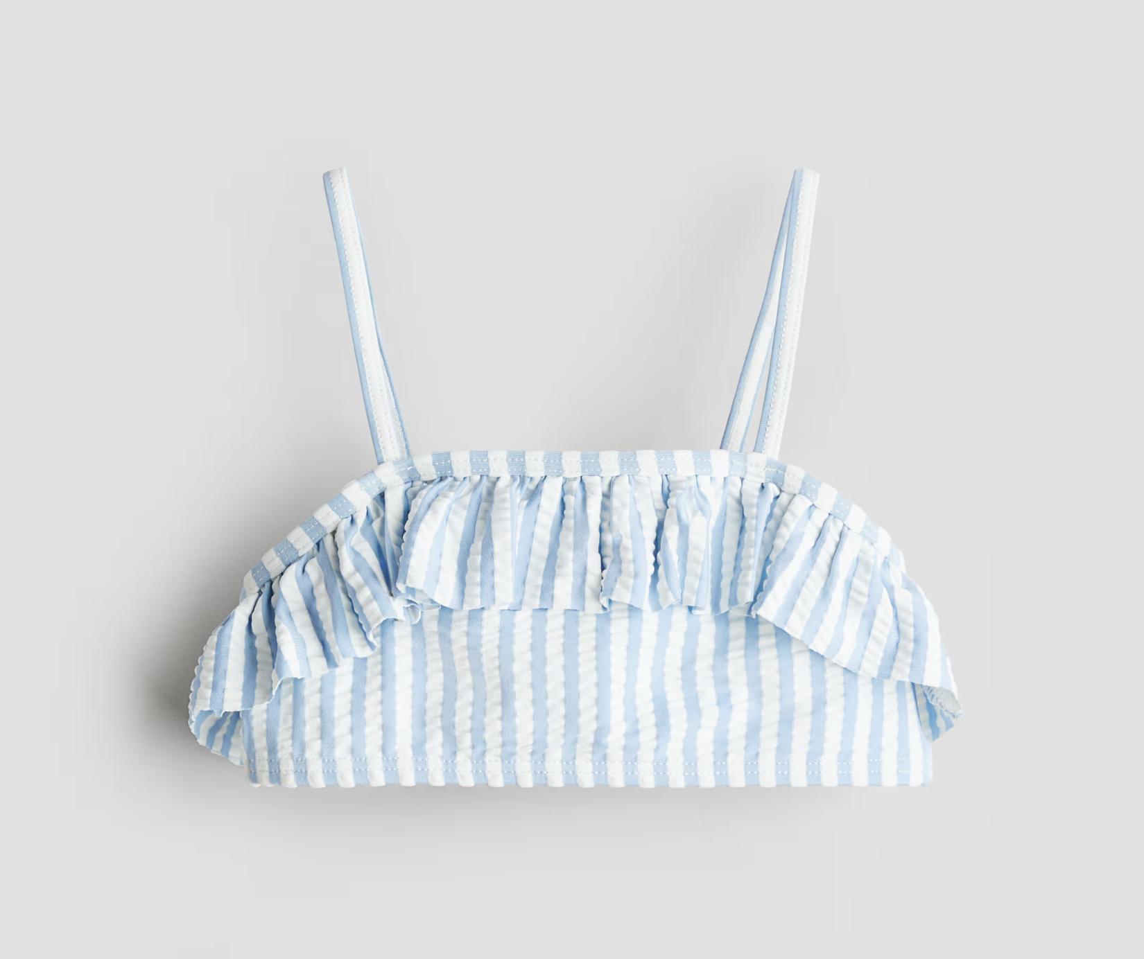 Купальный топ H&M Полоски 1272029-1 98-104 см Голубой Купальный топ H&M Полоски 1272029-1 98-104 см Голубой