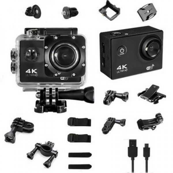 Екшн-камера Action camera SJR700 UltraHD з аквабоксом для підводної зйомки без Wi-Fi + Гнучкий штатив - фото 24