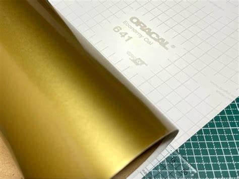 Пленка Oracal 641 1 м Золотой глянец 091 (2345304221) - фото 2