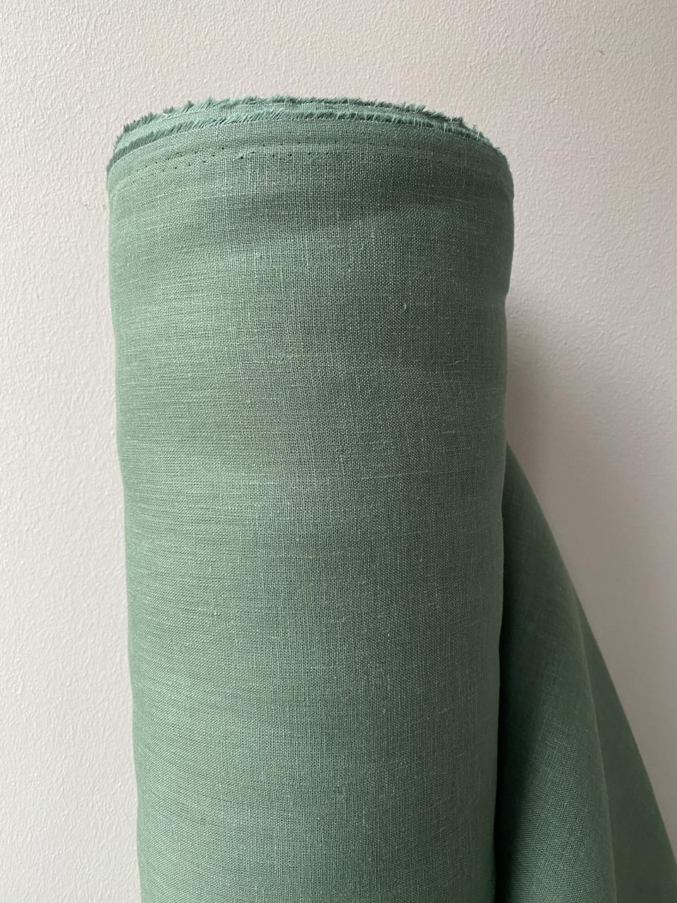 Ткань LINEN PLUS 100% лен 150 см 176 Зеленый - фото 2 Ткань LINEN PLUS 100% лен 150 см 176 Зеленый - фото 2