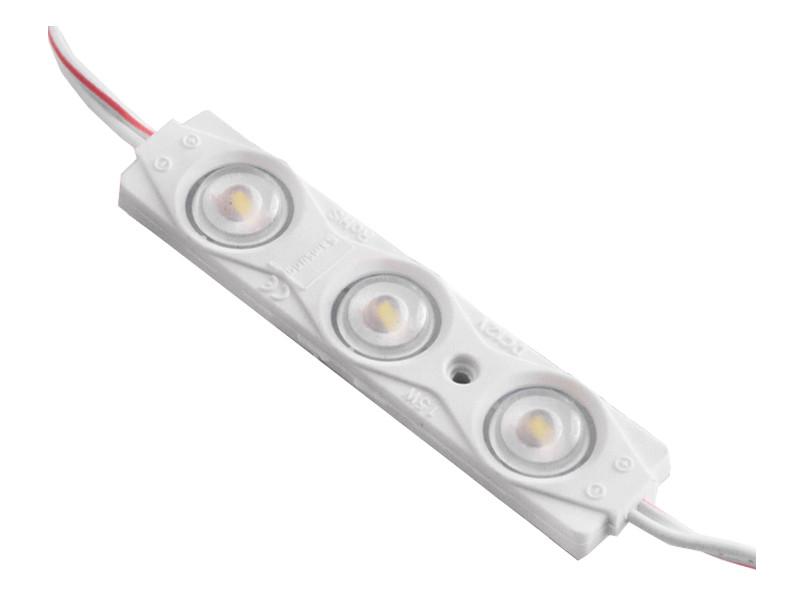 Світлодіодний модуль Samsung з лінзою SMD2835 3 LED 12В 1.5Вт IP65 6500К холодний білий (2749)