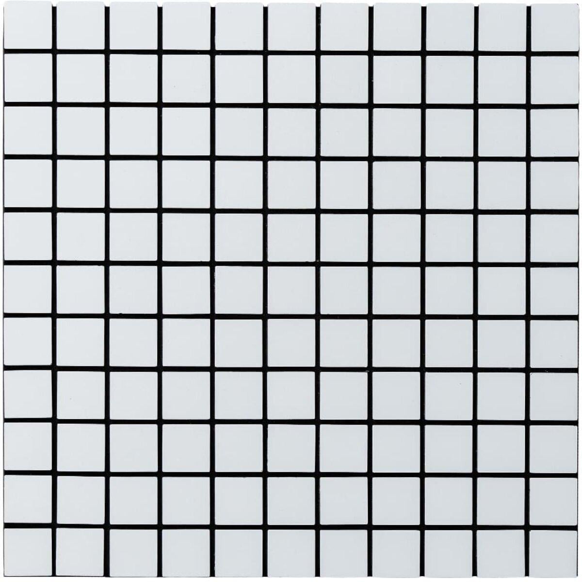 Плитка самоклейна алюмінієва мозайка 300x300x3 мм Білий (3DPanda-1775)