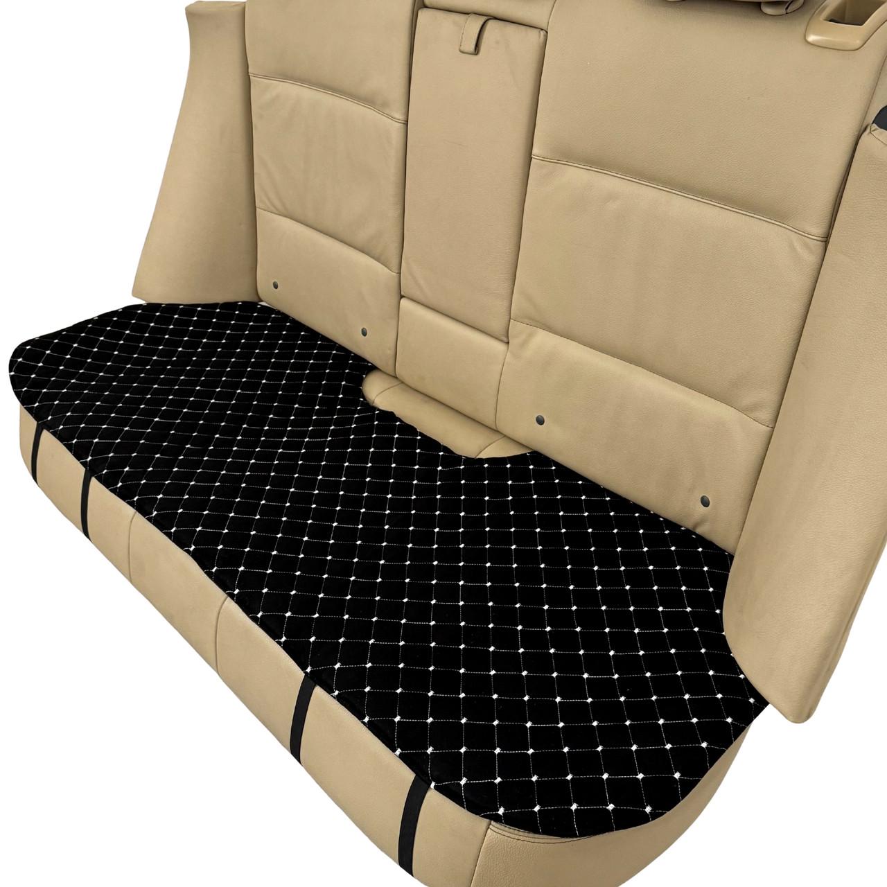 Накидка-чехол на заднее сиденье авто из алькантары Runa Черный (380-6-N)