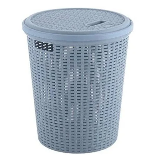 Корзина-плетенка с крышкой Hoz XXL Синий (MMS-30492XXL)