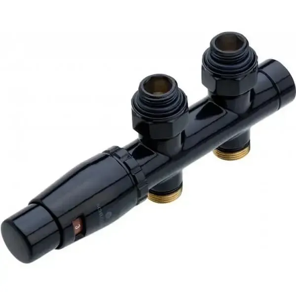 Комплект термостатический Rastas Duoplex 1/2" ВН прямой Черный (TPT-146353)