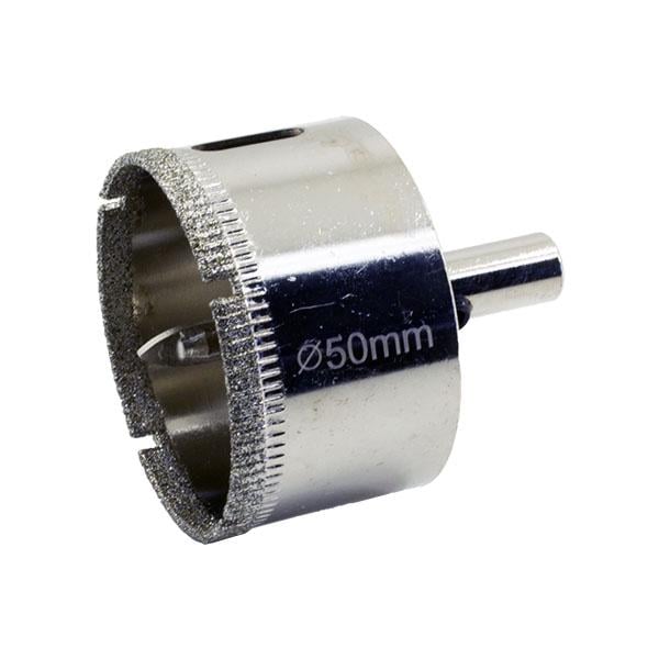 Коронка алмазная по керамограниту/стеклу/керамике с направляющим пером Ø 50 мм (506-050) - фото 1 Коронка алмазная по керамограниту/стеклу/керамике с направляющим пером Ø 50 мм (506-050) - фото 1