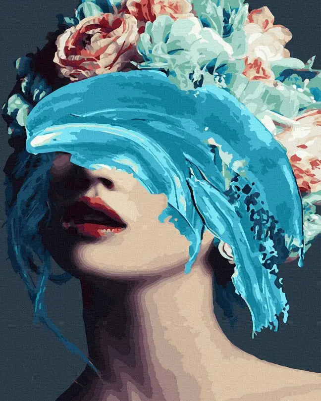 Картина по номерам Brushme Лазурный взгляд 40x50 см (BRM44369)