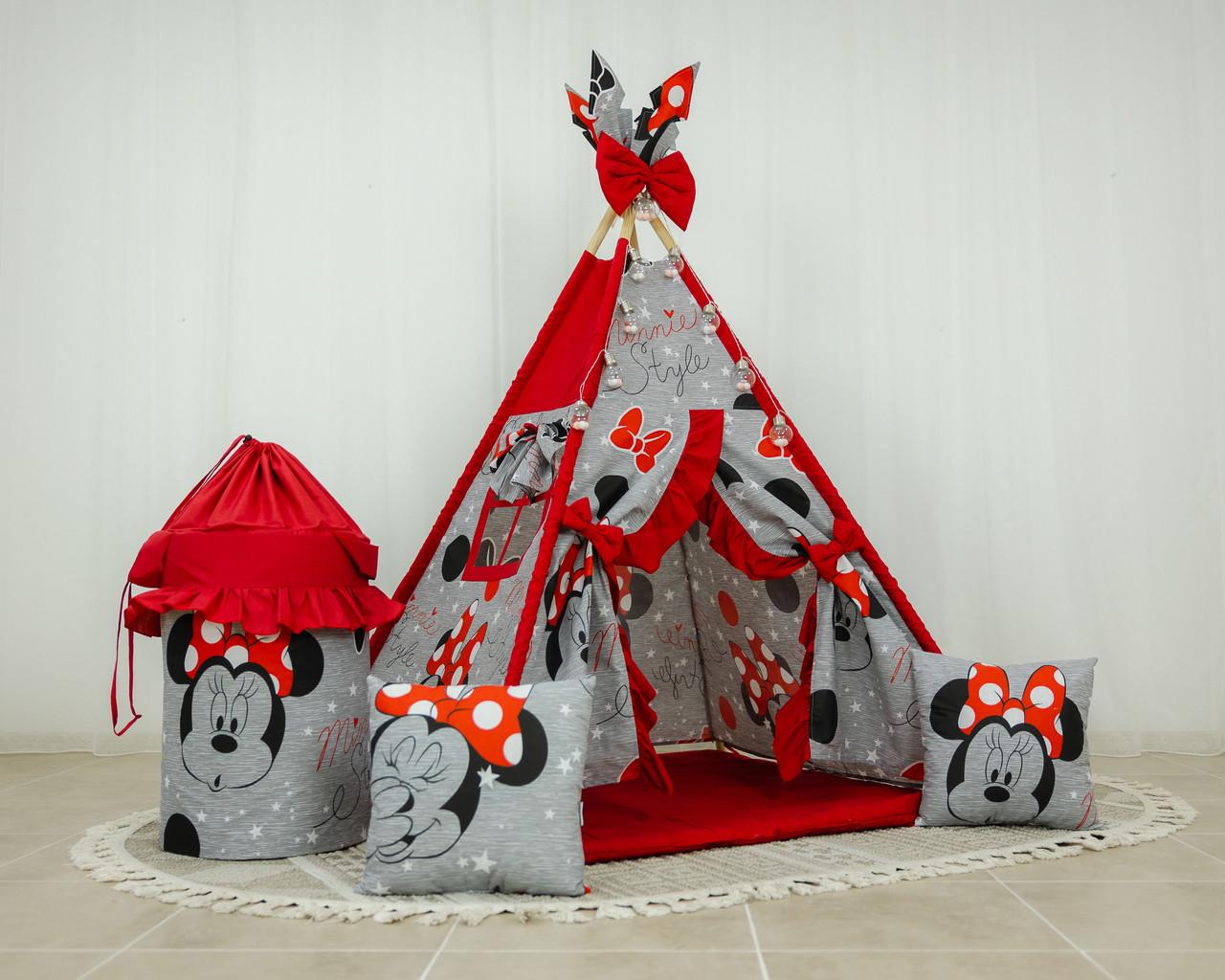 Вигвам для девочки Minnie style из текстиля 115x115 см (2471561368)